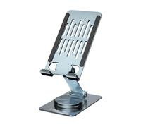 Conceptronic Soporte para teléfono móvil THANA08G – Plegable, giratorio 360°, altura ajustable