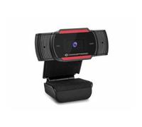 Conceptronic AMDIS 1080P FHD cámara web 1920 x 1080 Pixeles USB 2.0 Negro, Rojo