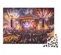Concert Jigsaw Puzzle 1000 Piece Reciclable Material Vulcan Music Festival Puzzles para Elderly Relieve Senile Dementia Divertido Actividad Excelente Regalo Idea 38x26cm/1000pcs