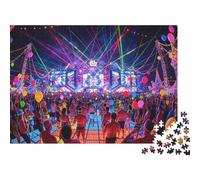 Concert Jigsaw Puzzles 1000 Piezas Recycled Papel Miami Music Festival Adult Jigsaws Desarrollo Chico & Chica‘s Inteligencia Educativo Juego para Familiar 52x38cm/1000pcs