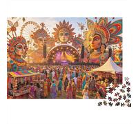 Concert Puzzle 1000 Piezas Material Reciclable Indio Music Festival Puzzles para Adultoos Regalo Divertido y Actividad en Casa Excelente Idea de Regalo for Men 38x26cm/1000pcs