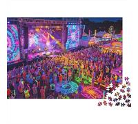 Concert Puzzle 1000 Piezas Material Reciclado Music Festival Adult Jigsaws Desarrolla la Inteligencia de los Niños Parent Child Game Activity 70x50cm/1000pcs