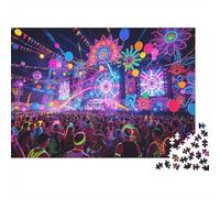 Concert Puzzle 1000 Piezass Reciclado Las Vegas Music Festival Puzzles for Niño y Niña Juego Padre-Hijo Accesorios Developing Niño y Niña‘s Intelligence Educativo 38x26cm/1000pcs