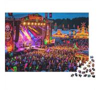 Concert Puzzle para Adultos 1000 Piezas Reciclable Papel Vulcan Music Festival Jigsaw Puzzles Educativo Juego Challenge Ideal para Familiar y Amigos Regalos 52x38cm/1000pcs