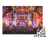 Concert Puzzles 1000 Pieza Recycled Bohm Music Festival Puzzle para Adultoos Accesorios de Juego Puzzle Imposiblemente Difícil y Desafiante Fun Game 70x50cm/1000pcs