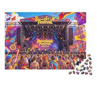 Concert Puzzles 1000 Piezas Reciclado Papel Donington Music Festival Puzzle for Niño y Niña Ages 6 Years Up Educativo Game Challenge Divertido Juego Familiar 38x26cm/1000pcs