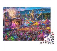 Concert Puzzles para Elderly 1000 Piece Reciclable Vulcan Music Festival Jigsaw Puzzles Puzzle Juego Accesorios Impossible Hard Difficult Desafiante Actividad 52x38cm/1000pcs