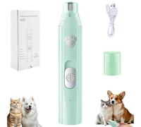 Concertchop Dog Nail Grinder, Concertchop Nail Trimmer, 3 Grinding Modes & 2 Levels, Smart LED Pet Grinders,USB Rechargeable, for Home, Pets, Cats,Dogs, Pet Paws Grooming Smoothing Tool (Green)