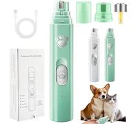 Concertchop Dog Nail Grinder, Concertchop Nail Trimmer, Pet Paws Grooming Smoothing Tool, 3 Grinding Modes & 2 Levels, Ultra-Quiet Operation, USB Rechargeable, for All Dogs & Cats (Green)