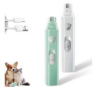Concertchop Dog Nail Grinder, Low-Noise Electric Nail Trimmer with 3 Grinding Modes & 2 Speed Levels, USB Rechargeable Pet Grooming Tool for Dogs & Cats (Mix)