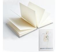 Concertina - Cuaderno de bocetos A6, hecho a mano con funda deslizante, 15,7 cm x 10,5 cm, para diarios de arte, guiones gráficos, dibujos conceptuales (flores 1)