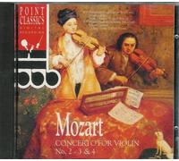 Concerto for Violin Nos. 2, 3 & 4 Cd : Mozart