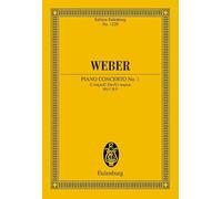 Concerto No. 1 Ut majeur: pour Piano et Orchestre. WeV N.9. piano and orchestra. Partition d'étude.