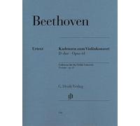 Concerto pour violon en re majeur op. 61 cadences