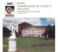 Concertos Pour Violon N 3 & 5;Adagio Et Fugue