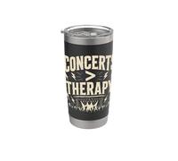Concerts Is Therapy Festival Rock Metal Live Energy Vaso térmico de acero inoxidable de doble pared