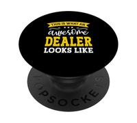 Concesionario Título del Trabajo Empleado Divertido Trabajador Profesión Distribuidor PopSockets PopGrip Adhesivo