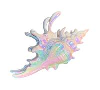 Conch Hair Claw Clip - Cute Hair Clips for Women, Anti Slip Headdress Hairs Clamp for Shower Swimming Everyday Use, Summer Vacation Tropical Wedding Beach Hairs Styling Accessory 5.12x2.95 Inch
