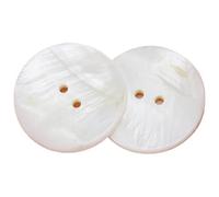 Concha， 10 Uds. Botones naturales de concha for ropa, accesorios de costura, álbumes de recortes, manualidades DIY(Shells White,20mm)