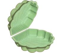 Concha de agua con tapa (2 piezas, de plástico, color verde claro)