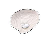 Concha de bautismo de Pedro Durán de la colección Mediterraneo realizado en plateado y cristal color madreperla