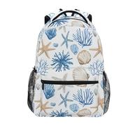 Concha De Estrella De Mar De Coral Mochila Antirrobo Mochila Informal Gran Capacidad Mochilas Deportivas Para Colegio Vuelta Al Cole Hombre 29X40Cm