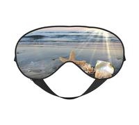 Concha de estrella de mar en Sunny Beach, Cubreojos completos Antifaz bloqueador de luz Antifaz para dormir Antifaz suave con los ojos vendados Noche