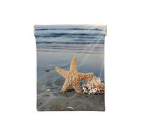 Concha de Estrella de mar en Sunny Beach, Squeeze Top Wallet Bolsa de Almacenamiento para Mujer Monedero pequeño Bolsa de Cambio