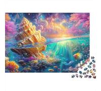 Concha de Oro Gigante en un océano Puzzle De 1000 Piezas Mundo Submarino Juego De Puzzle Familiar para Todas Las Edades 52x38cm/1000pcs