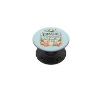 Concha de Playa de Coastal Daydream Club PopSockets PopGrip Adhesivo
