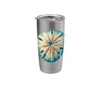 Concha marina de Sand Dollar Vaso térmico de acero inoxidable de doble pared
