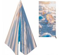 Concha Toalla Playa, Playa Micro Fibra, con Diseño & Color, Suave Anti Arena para Niña, Mujer, Sol, Verano 180X80cm K-667