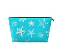 Conchas Estrellas De Mar Azul, Bolsa de artículos de tocador Bolsa de Maquillaje Bolsa de cosméticos Bolsa de artículos de tocador de Viaje portátil