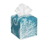 Conchas Marinas, Caballito de mar, Coral,Dispensador de pañuelos, Funda para Caja de pañuelos, dispensador de pañuelos