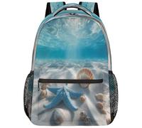 Conchas Marinas Del Mundo Submarino Bajo El Sol Mochila Ligera Mochila Escolar Antirrobo Mochilas Para Vuelta Al Cole Mujer Trabajo 29X40Cm