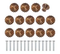 CONCHLERY 14 juegos de pomos de gabinete de aleación antiguos tiradores de gabinete de cocina tiradores de cajones de aleación de aluminio para muebles de cocina, armarios, aparadores y armarios