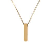 CONCHLERY Collar de urna para cenizas, acero inoxidable 304, rectangular, colgante de tubo que se puede abrir, collares para joyas conmemorativas, Acero aleado