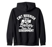 Conciencia CMT corre mejor luchador Charcot Marie Tooth Disease Sudadera con Capucha