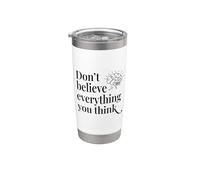 Conciencia cognitiva: no creas todo lo que piensas Vaso térmico de acero inoxidable de doble pared