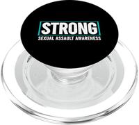 Conciencia de agresión Sexual Fuerte - Conciencia de Asalto Sexual PopSockets PopGrip para MagSafe