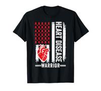 Conciencia de la Bandera Estadounidense del Guerrero de Enfermedades cardíacas Camiseta