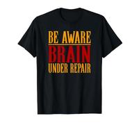 Conciencia de la conmoción Cerebral Sea Consciente Cerebro en reparación Conmoción Cerebral Camiseta gráfica económica, Hombre, Negro, M