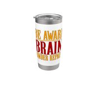 Conciencia de la conmoción cerebral Sea consciente Cerebro en reparación Conmoción cerebral Vaso térmico de acero inoxidable de doble pared