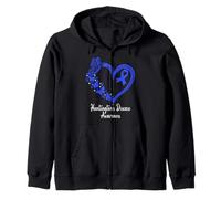 Conciencia de la enfermedad de Huntington Corazón Enfermedad de Huntington Sudadera con Capucha