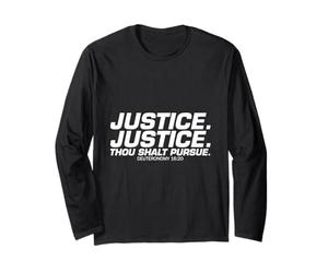 Conciencia de la Justicia Justicia Perseguirás la Libertad Humano Manga Larga