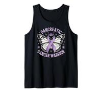 Conciencia de la mariposa guerrera del cáncer de páncreas Camiseta sin Mangas