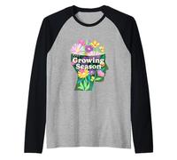 Conciencia de la Mente Saludable de la Temporada de Crecimiento Camiseta Manga Raglan