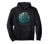 Conciencia de la Neuralgia del trigémino Soy la tormenta Girasol Verde Azulado Sudadera con Capucha