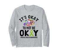 Conciencia de la Salud Mental Está Bien no Estar Bien Manga Larga