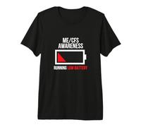 Conciencia DE ME/CFS - FUNCIONANDO BATERÍA Baja Camiseta Premium